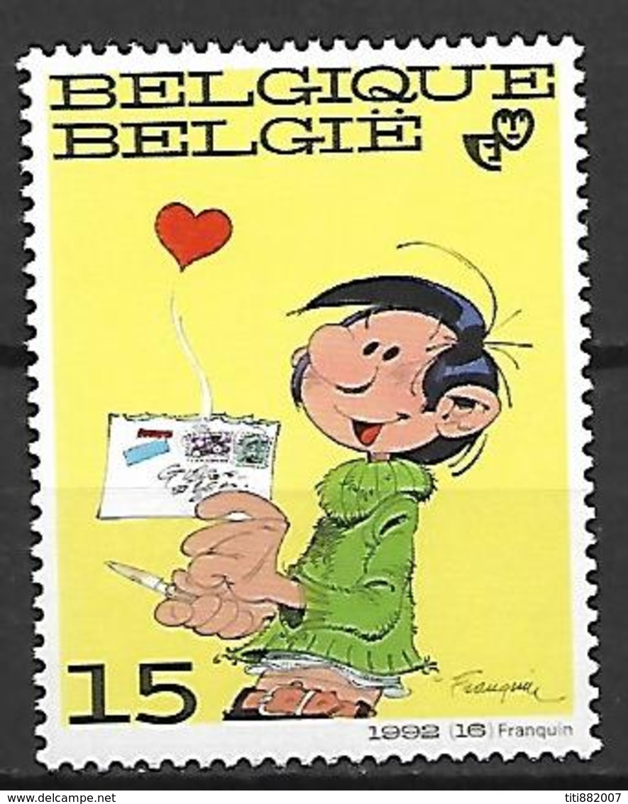 BELGIQUE     -  1992  .  Y&T N° 2484 *.    Gaston Lagaffe/   Lettre  /  Coeur. - Nuevos