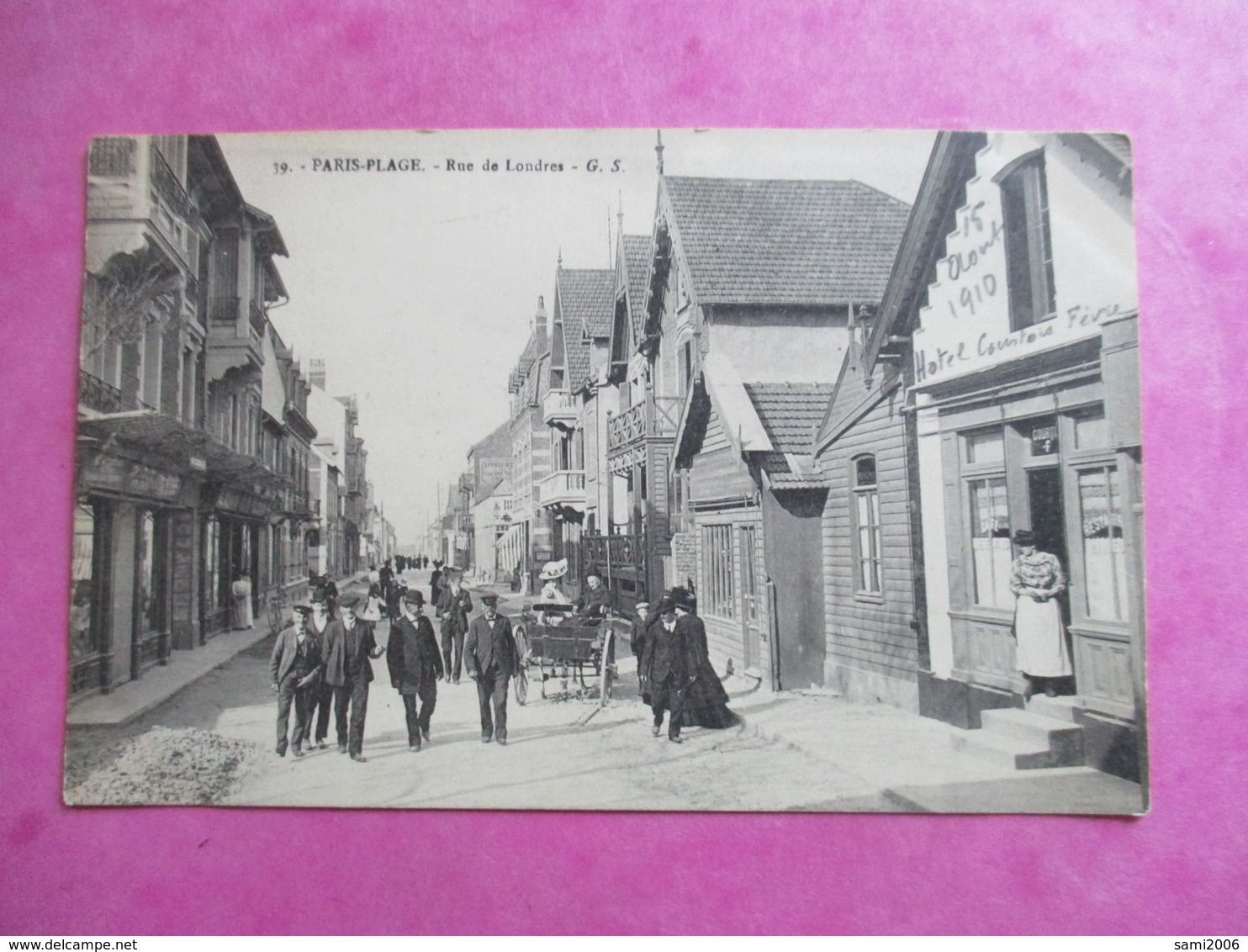 CPA 62 LE TOUQUET PARIS PLAGE  RUE DE LONDRES COMMERCES  ANIMEE - Le Touquet