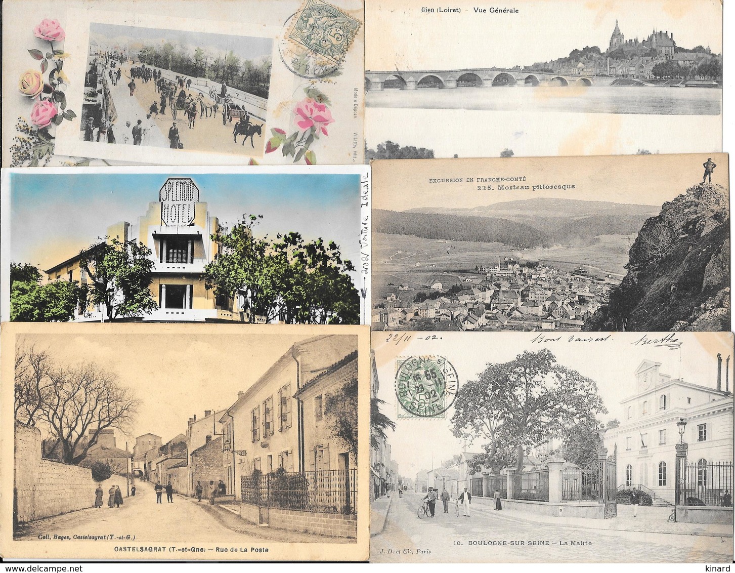 LOT DE 120 CPA.  ANIMATIONS .  VILLAGES ..GARE .TRAIN  ..VOIR LES SCANS...MAJORITE FRANCE . QUELQUES ETRANGERES. - 100 - 499 Cartes