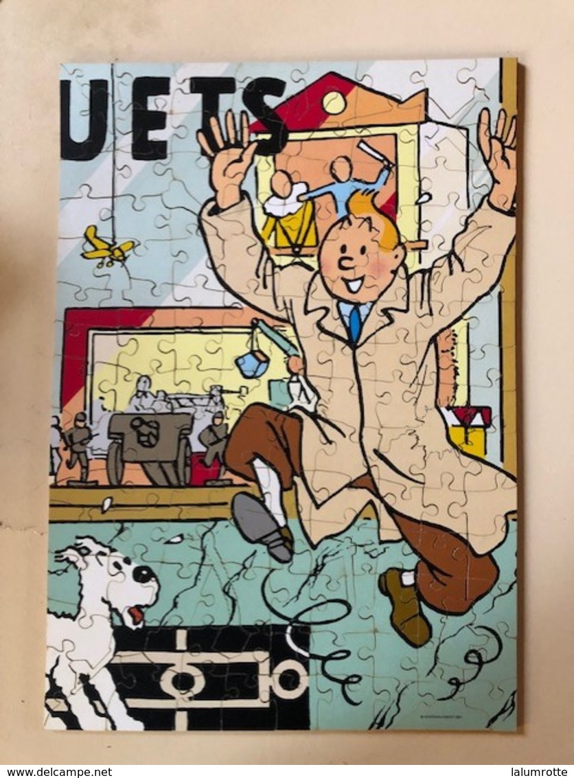 Jeux. 16. Puzzle Tintin Et Les Jouets.  En Bois De 140 Pièces  Numéroté 0790/1000.Complet Et Impeccable. - Puzzles