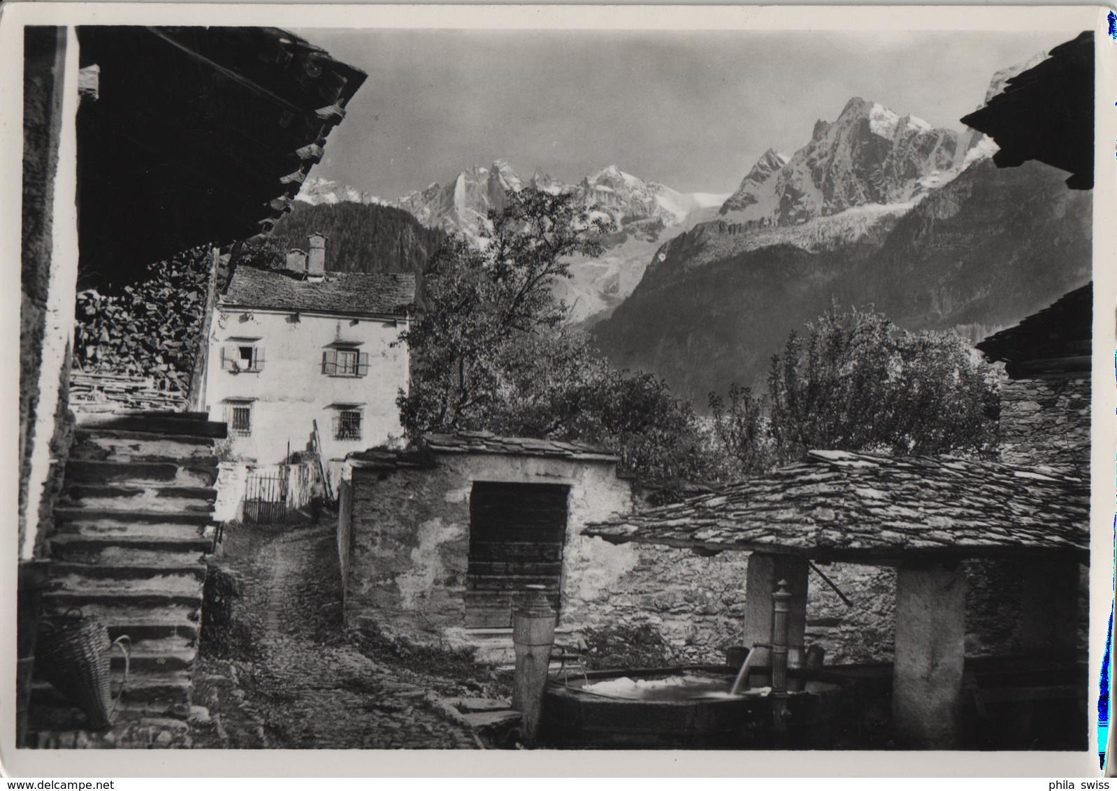 Soglio - Dorfbrunnen - Soglio