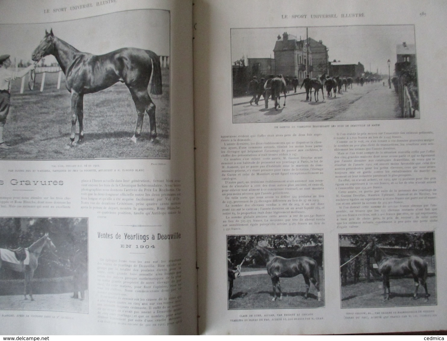 LE SPORT UNIVERSEL ILLUSTRE N°425 11 SEPTEMBRE 1904 VENTES DE YEARLINGS A DEAUVILLE,SEMAINE HIPPIQUE DE TARBES,FIELD-TRI - 1900 - 1949