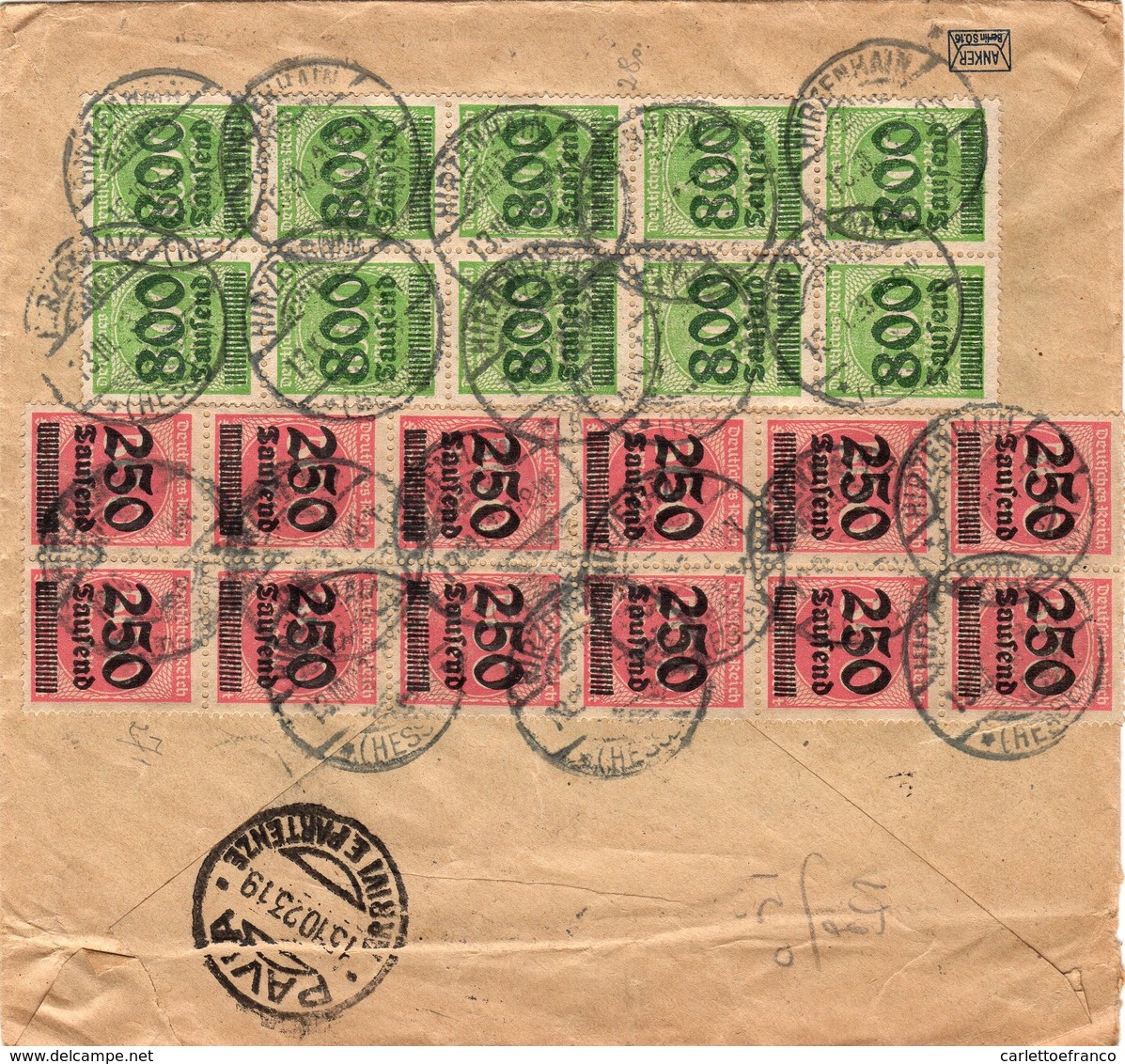 Busta Finestrata Periodo Inflazione ( Weimar ) ( 215 ) - Briefe U. Dokumente