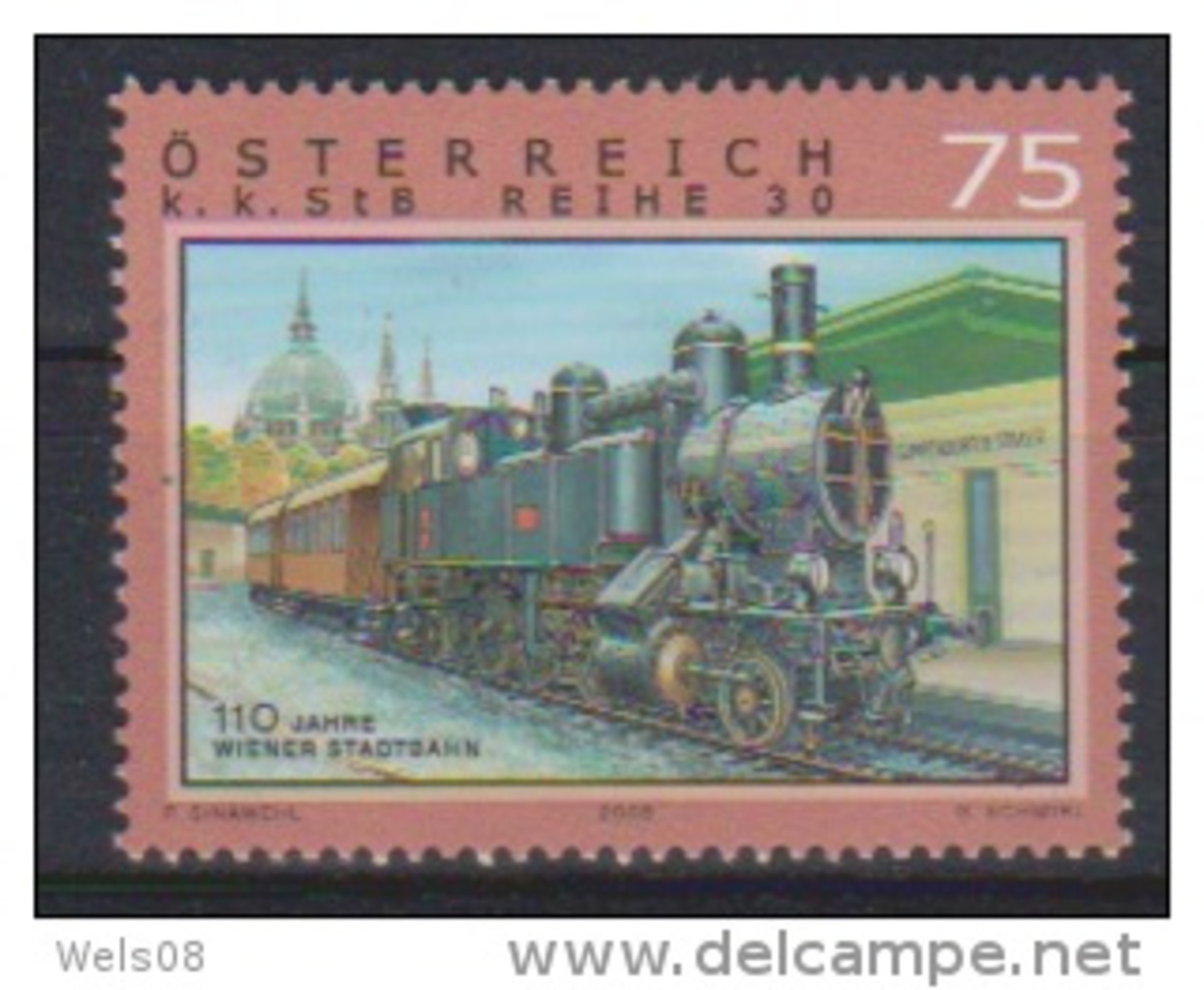 Österreich 2008: "Eisenbahnen" Postfrisch (siehe Scan/Foto) - Ungebraucht