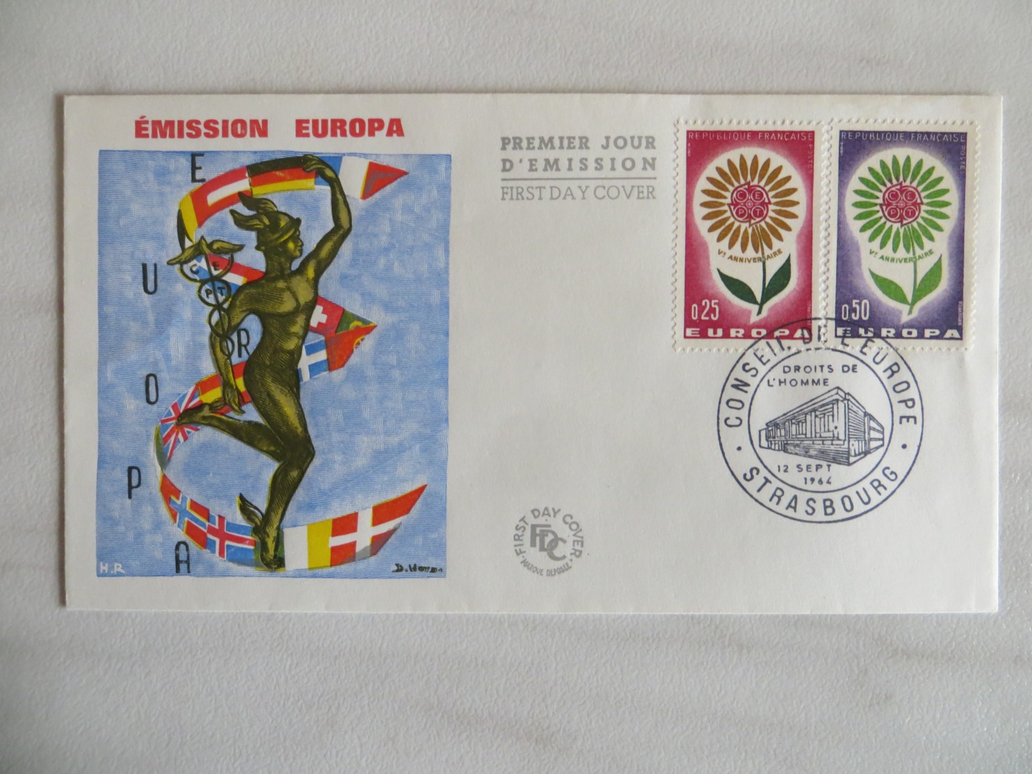 64/10) Frankreich 1964, Ersttagsbrief, FDC, Ersttagsstempel - 1964