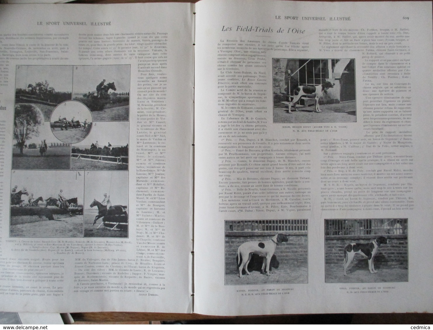 LE SPORT UNIVERSEL ILLUSTRE N°426 18 SEPTEMBRE 1904 VENTES DE YEARLINGS A DEAUVILLE,LES FUTURITY STAKES,OISE FIELD-TRIAL - 1900 - 1949