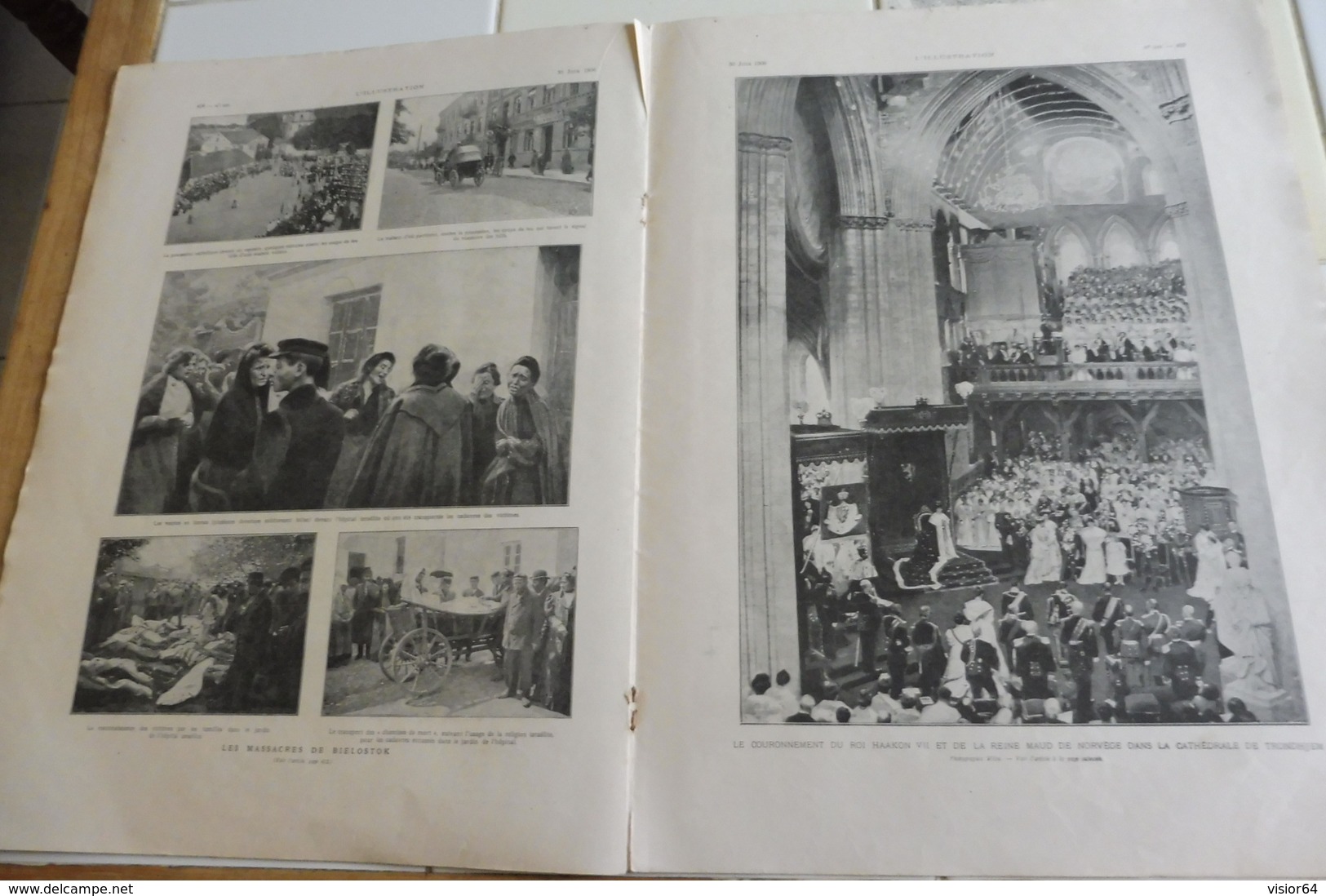 L'ILLUSTRATION 30 JUIN 1906-GRAND PRIX DE L'AUTOMOBILE CLUB DE FRANCE-LA DOUMA EN SEANCE-MASSACRES DE BIELOSTOK-