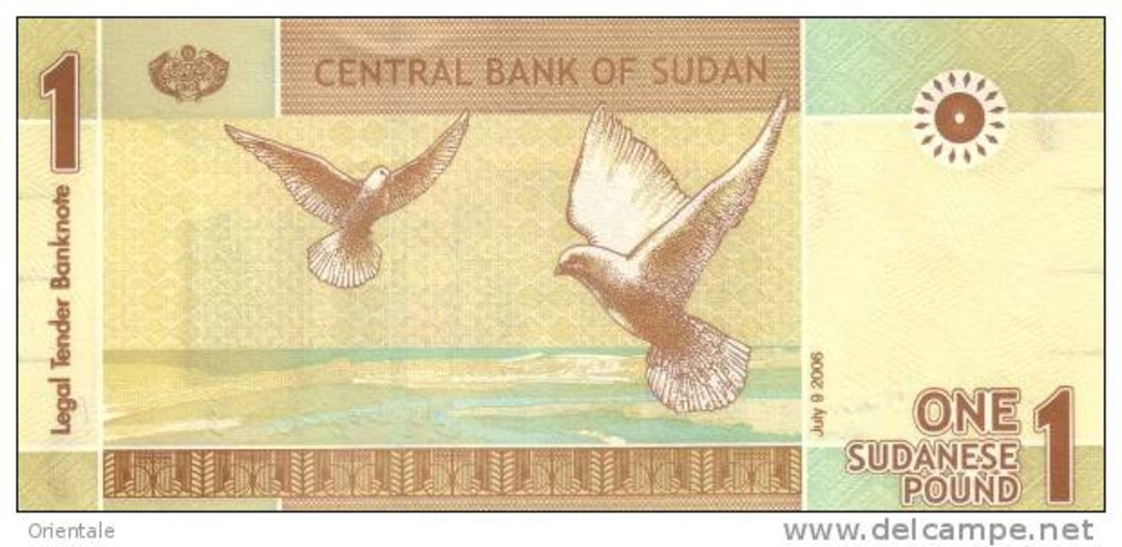 SUDAN P. 64a 1 P 2006 UNC (2 Billets) - Soudan