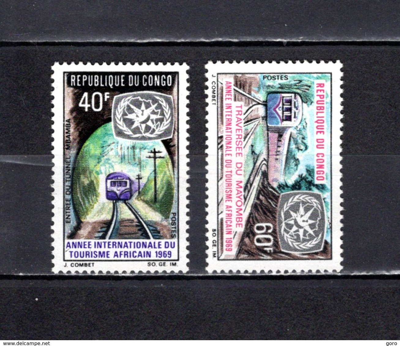 Congo  1969  .   Y&T  Nº    237/238    *   Sin  Goma - Nuevas/fijasellos