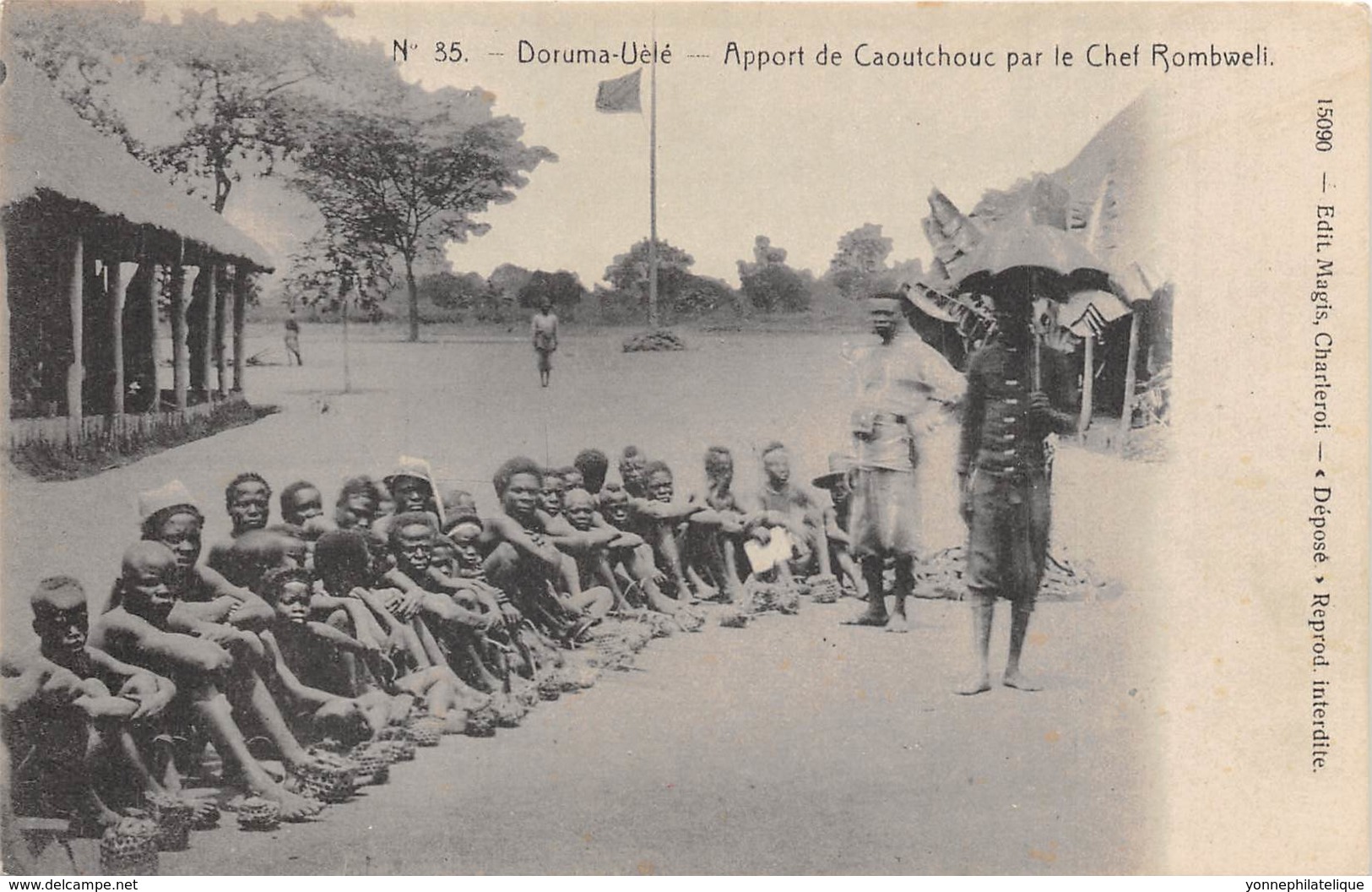 Congo - Topo / 56 - Doruma Uélé - Apport De Caoutchouc Par Le Chef Rombweli - Congo Belge