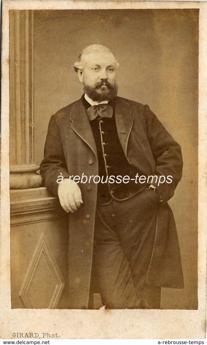 CDV Second Empire-portrait Notble élégant-photo Girard à Paris - Anciennes (Av. 1900)