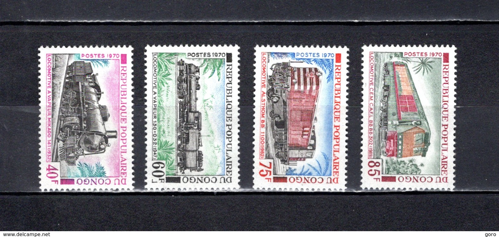 Congo  1970  .   Y&T  Nº    279/282    *   Sin  Goma - Nuevas/fijasellos