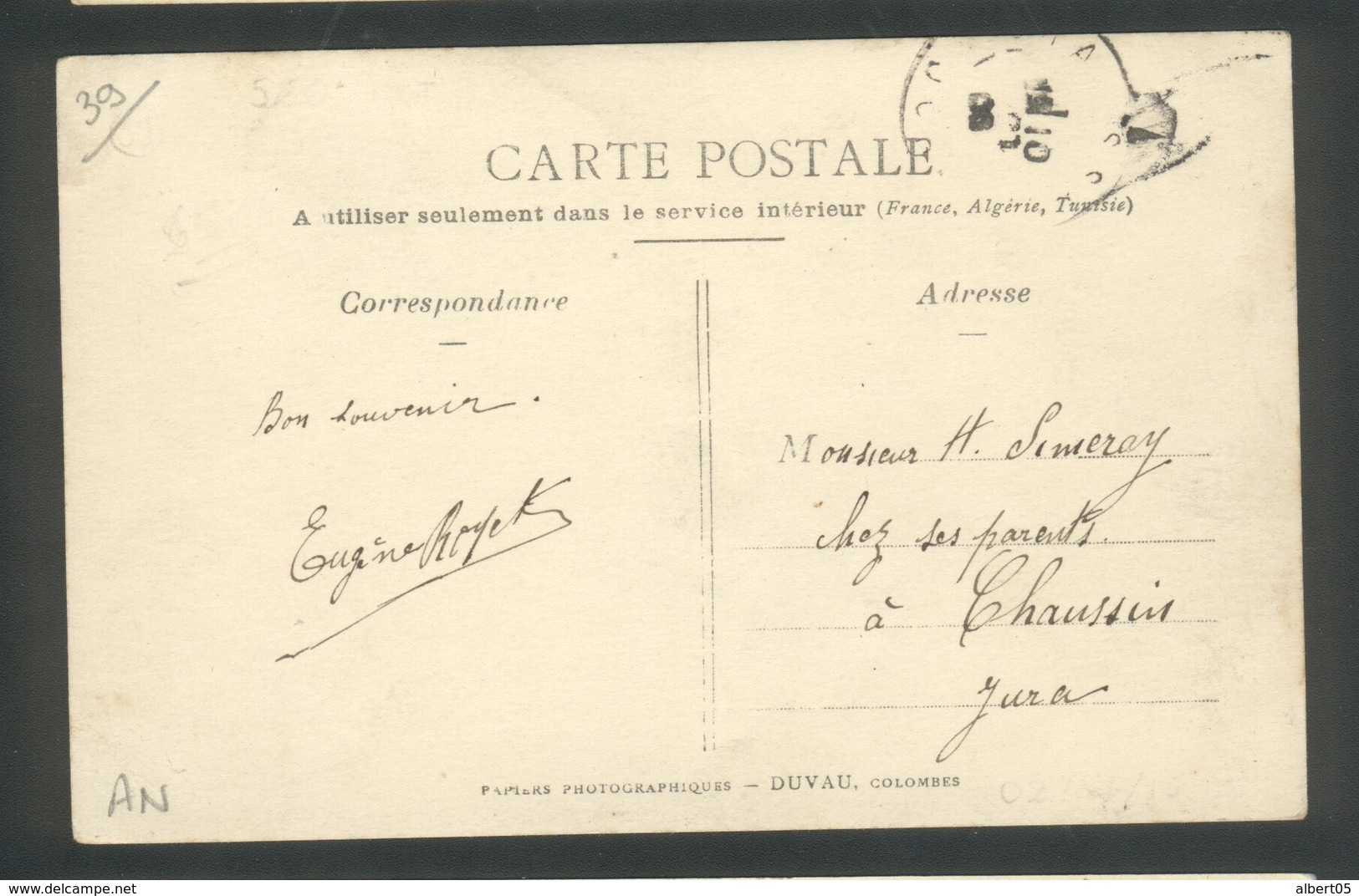 Bief-du-Fourg - Carte-photo  Mariage Sur La Neige Suite Aux Inventaires De 1906 - Autres & Non Classés