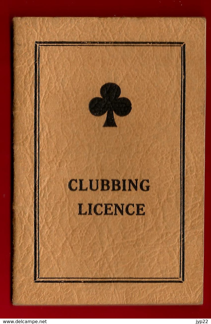 Clubbing License Clubman's Admission VIP ? Dans Club , Restaurant , Dancing ... Dr A.E.O. Marzys 1963 - 1964 - Tickets D'entrée