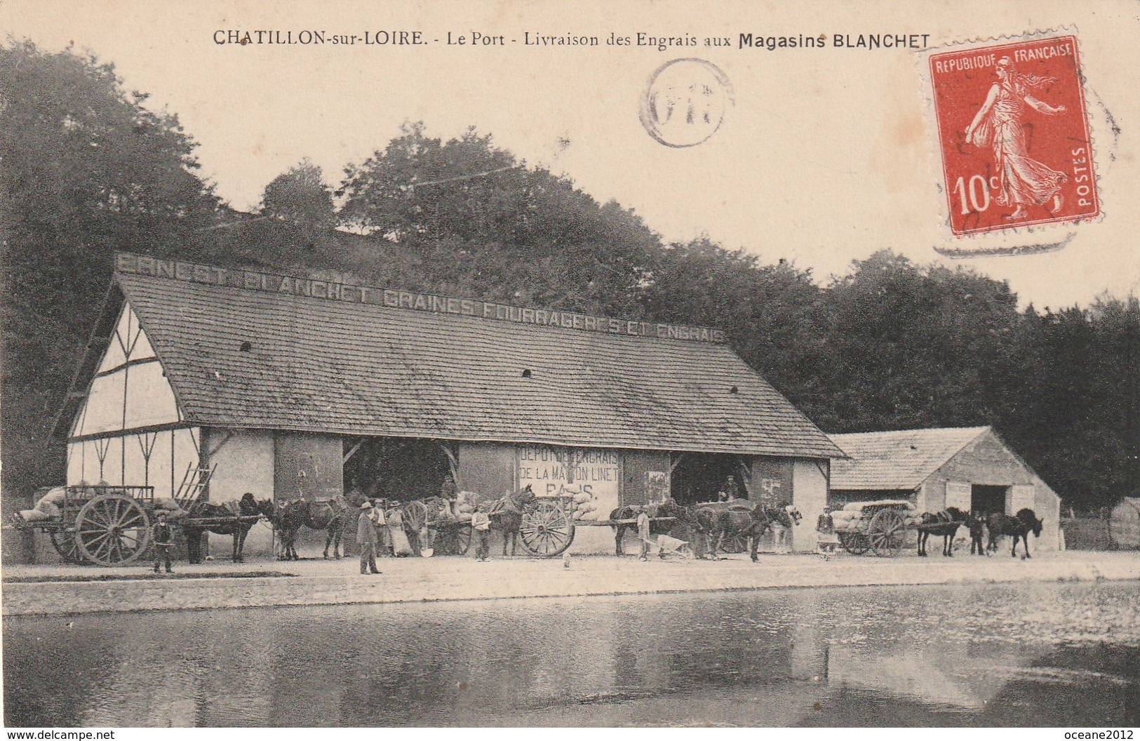 45 Chatillon Sur Loire. Livraison Des Engrais Aux Magasins Blanchet - Chatillon Sur Loire