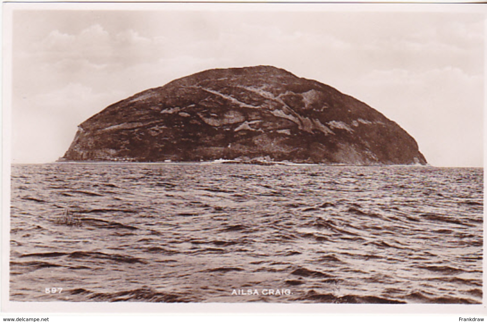 Postcard - Ailsa Craig - The Outer Firth Of Clyde, Scotland - VG - Unclassified