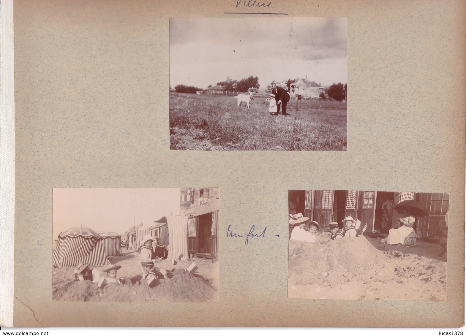 14 /VILLERS  / 11 TRES BELLES PHOTOS 1900 / PECHE AU GRAND FILET / INTERIEUR EGLISE / VUE / - Villers Sur Mer