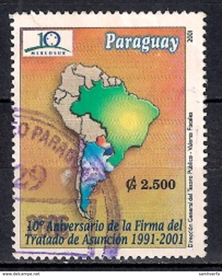 Paraguay 2001 - The 10th Anniversary Of Asuncion Treaty - Paraguay