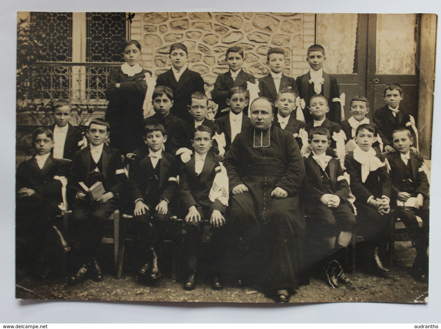 Photo 1914 Villiers Sur Marne Photo De Communiants Enfants Roger Blanc Religieux - Villiers Sur Marne