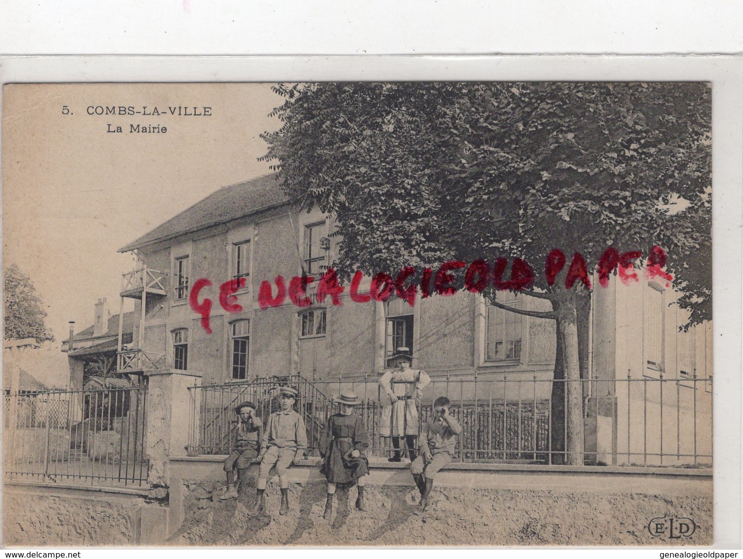 77 - COMBS LA VILLE MAIRIE - EDITEUR CHOCOLAT LOUIT - Combs La Ville