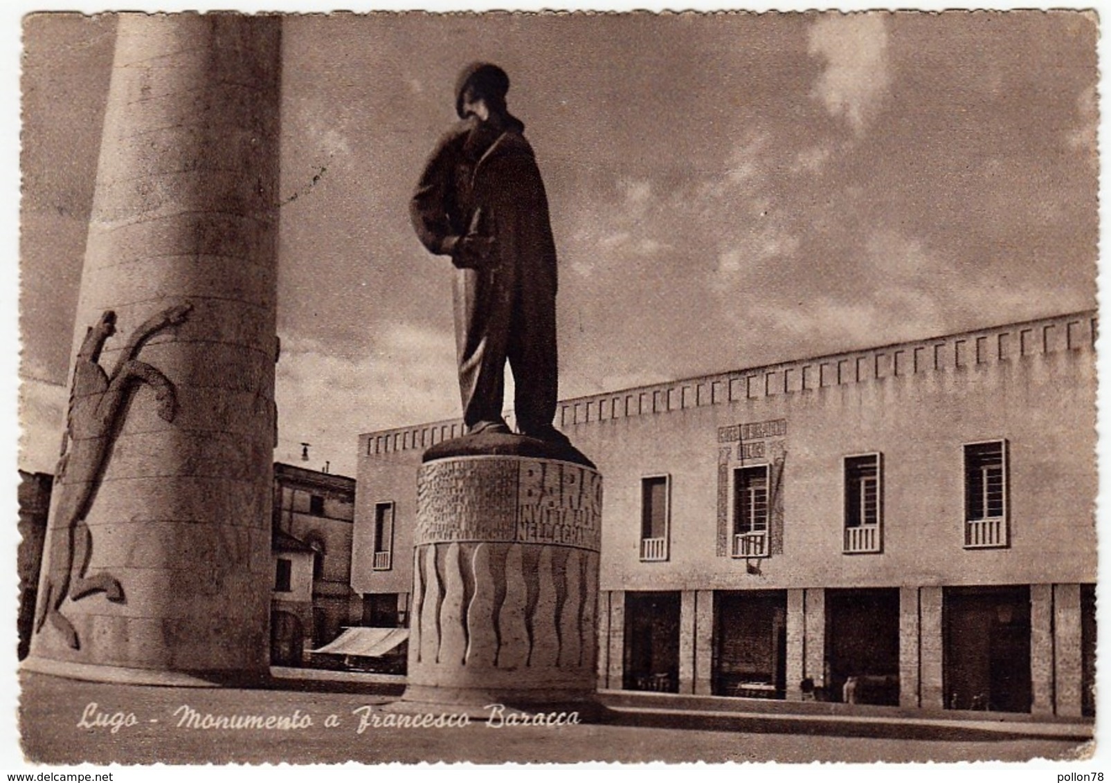 LUGO DI ROMAGNA - LUGO - MONUMENTO A FRANCESCO BARACCA - RAVENNA - 1954 - Vedi Retro - Ravenna