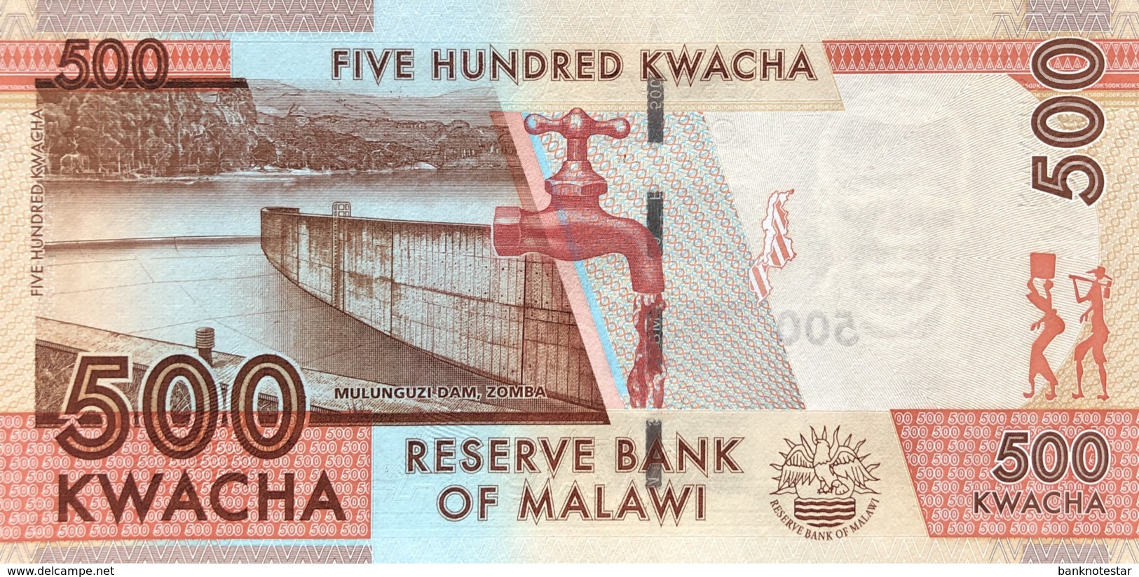 Malawi 500 Kwacha, P-61a (1.1.2012) - UNC - Malawi