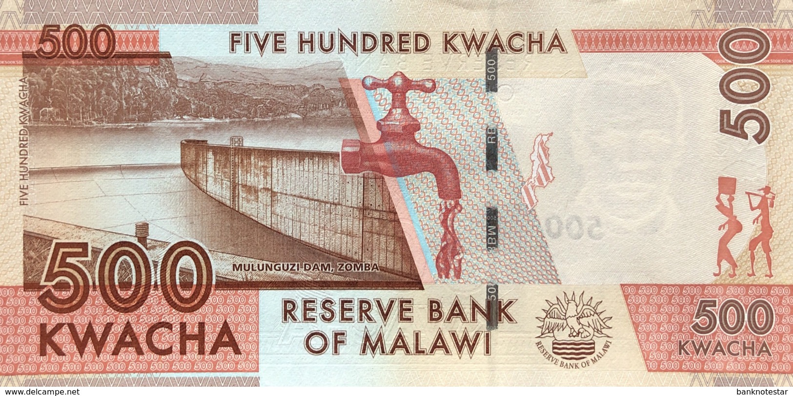 Malawi 500 Kwacha, P-66a (1.1.2014) - UNC - Malawi