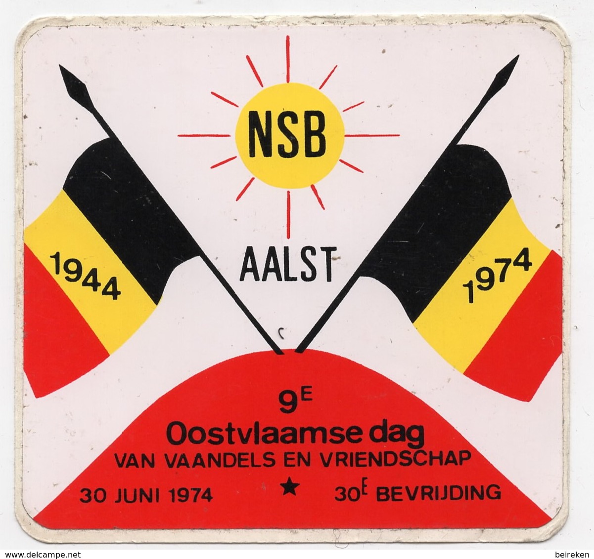 AALST  NSB  1974 - Stickers