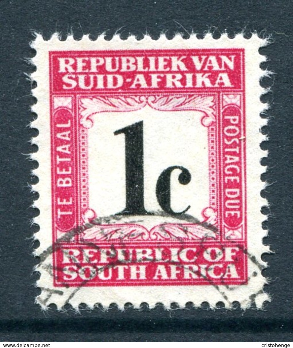 South Africa 1961-69 Postage Dues - 1st Wmk. - 1c Carmine Used (SG D51) - Postage Due