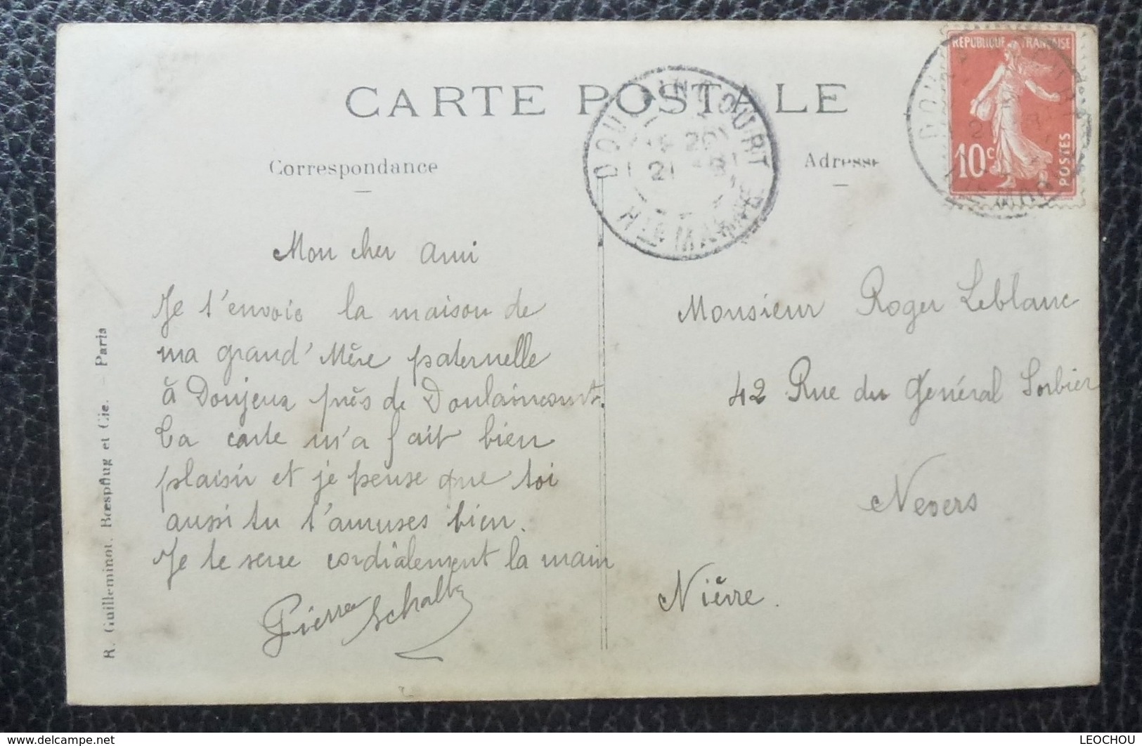 SO/  52 LA HAUTE MARNE - CARTE POSTALE PHOTO - DONJEUX - 21/23 ROUTE DE DOULAINCOURT - CIRCULÉ - Other & Unclassified