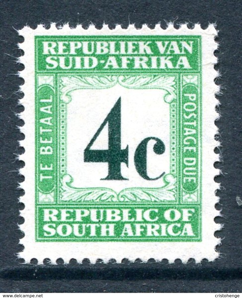 South Africa 1961-69 Postage Dues - 1st Wmk. - 4c Green MNH (SG D54) - Strafport