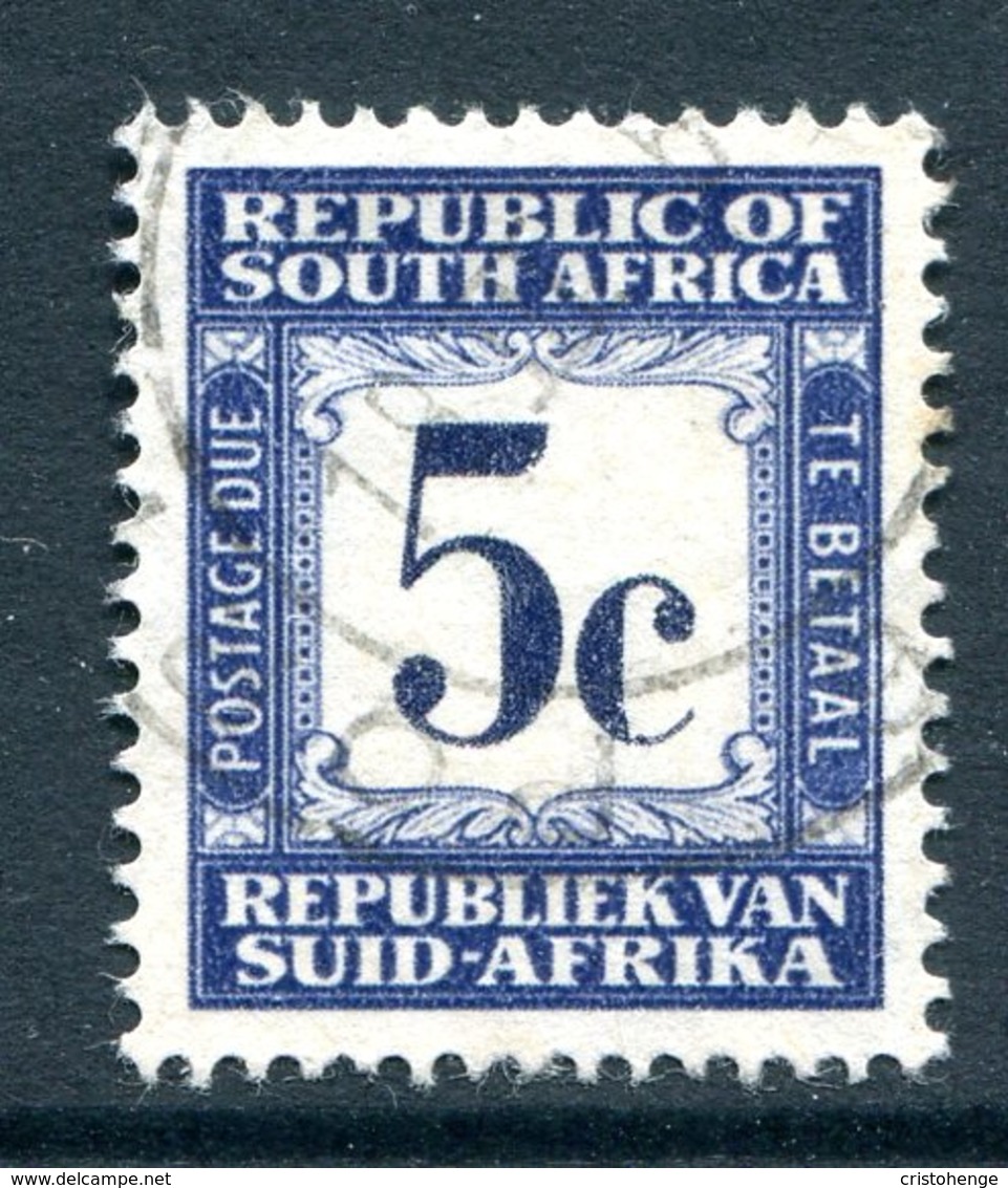 South Africa 1961-69 Postage Dues - 1st Wmk. - 5c Blue Used (SG D55) - Postage Due