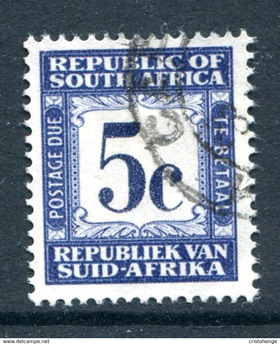 South Africa 1961-69 Postage Dues - 1st Wmk. - 5c Blue Used (SG D55) - Postage Due