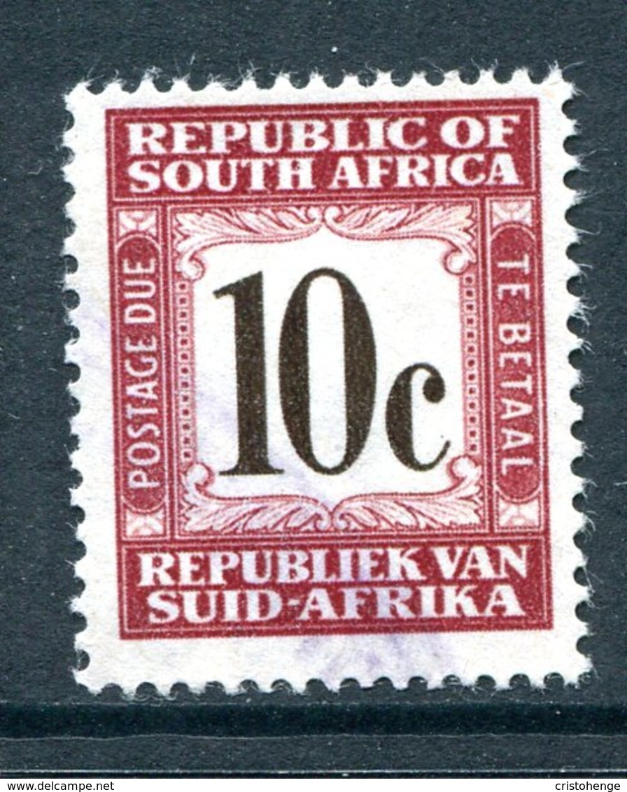 South Africa 1961-69 Postage Dues - 1st Wmk. - 10c Brown Used (SG D58) - Postage Due