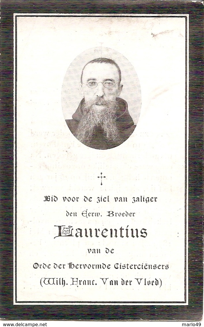 DP. BROEDER LAURENTIUS (WILH. VAN DER VLOED) °EINDHOVEN 1854 - + 1912 - Godsdienst & Esoterisme