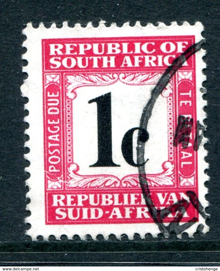 South Africa 1967-71 Postage Dues - 2nd Wmk. - 1c Carmine Used (SG D60) - Postage Due