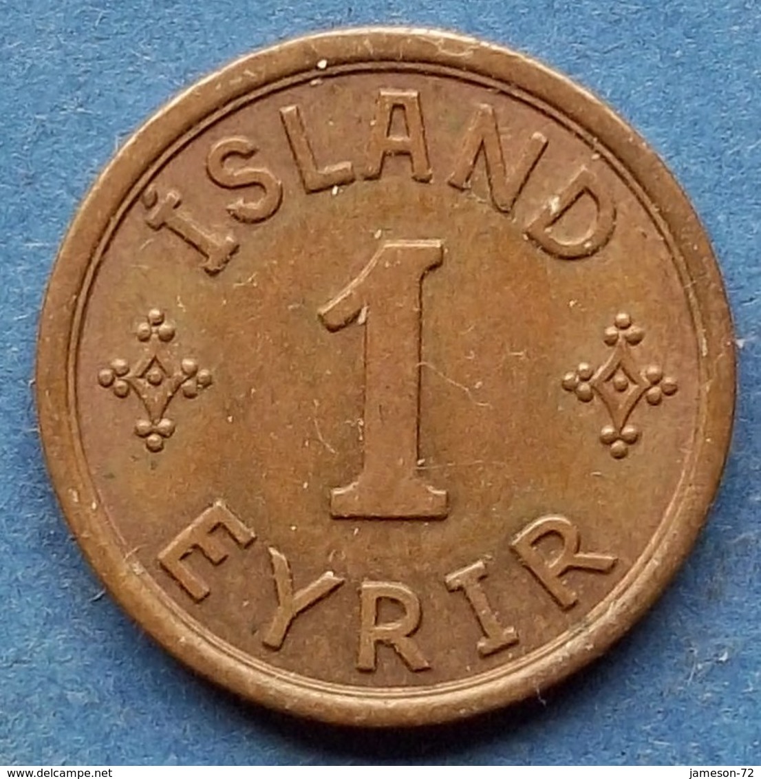 ICELAND - 1 Eyrir 1942 KM# 5.2 Christian X (1912-1947) - Edelweiss Coins - Islande