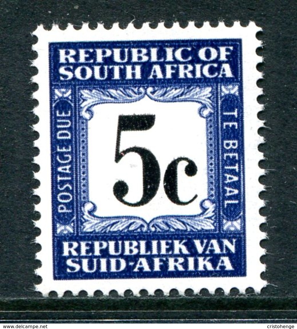 South Africa 1967-71 Postage Dues - 2nd Wmk. - 5c Deep Blue MNH (SG D66) - Postage Due