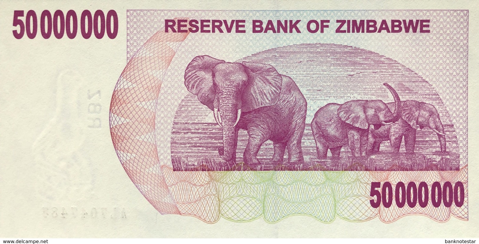 Zimbabwe 50 Million Dollars, P-57 (2.4.2008) - UNC - Simbabwe