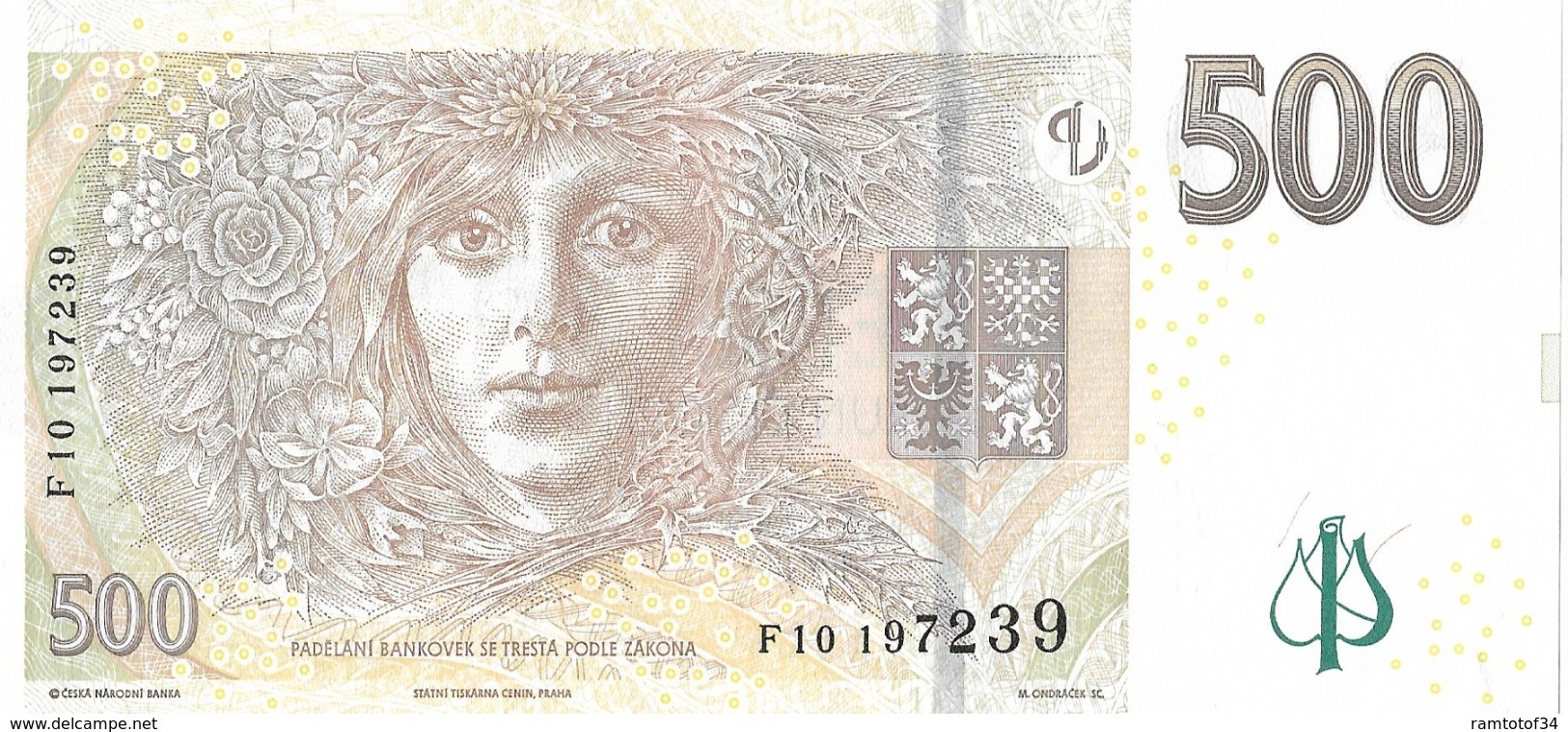 REPUBLIQUE TCHEQUE - 500 Korun 2009 UNC - Tchécoslovaquie