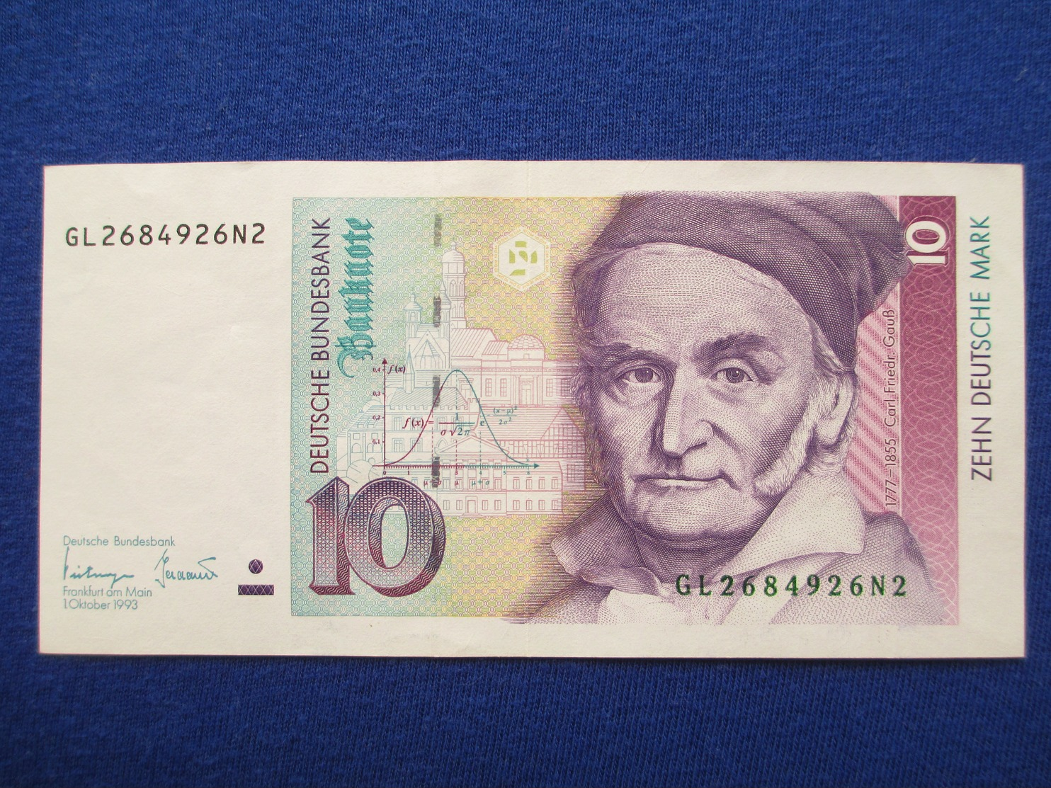 10 Deutsche Mark 1993,  Original - 10 DM