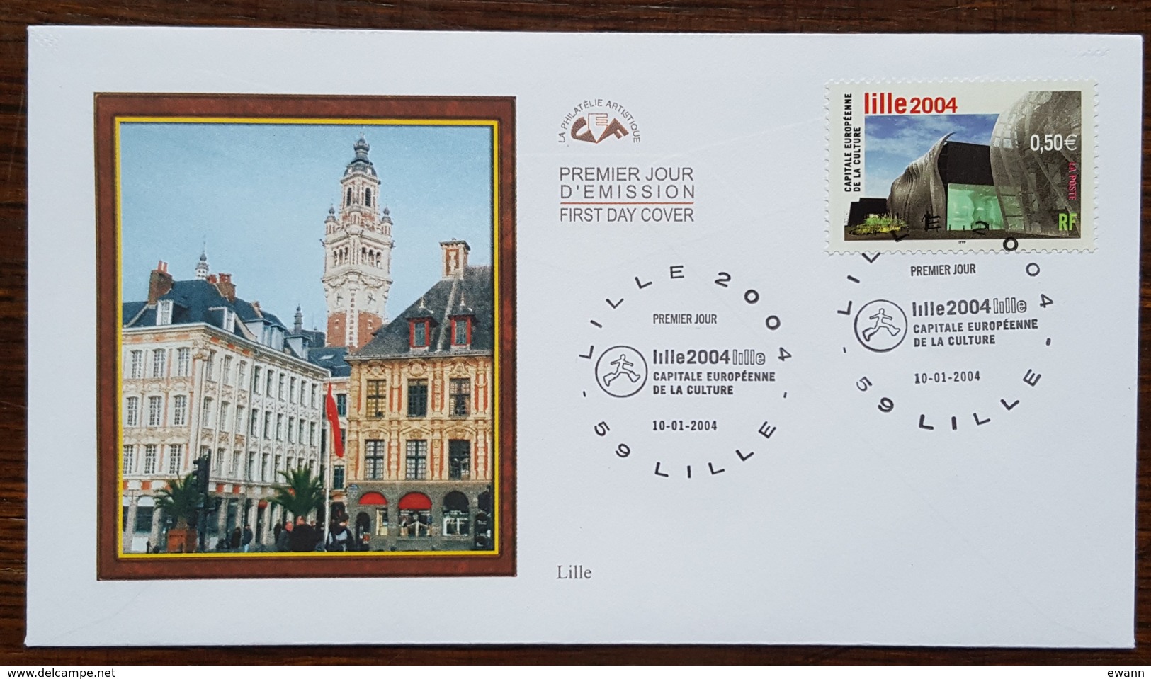 FDC 2004 - YT N°3638 - LILLE, CAPITALE EUROPEENNE DE LA CULTURE - 2000-2009