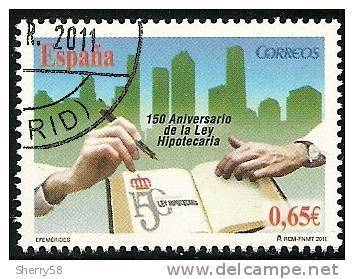 2011-ED. 4638-SERIE COMPLETA-150 ANIVERSARIO DE LA LEY HIPOTECARIA-USADO - Usados