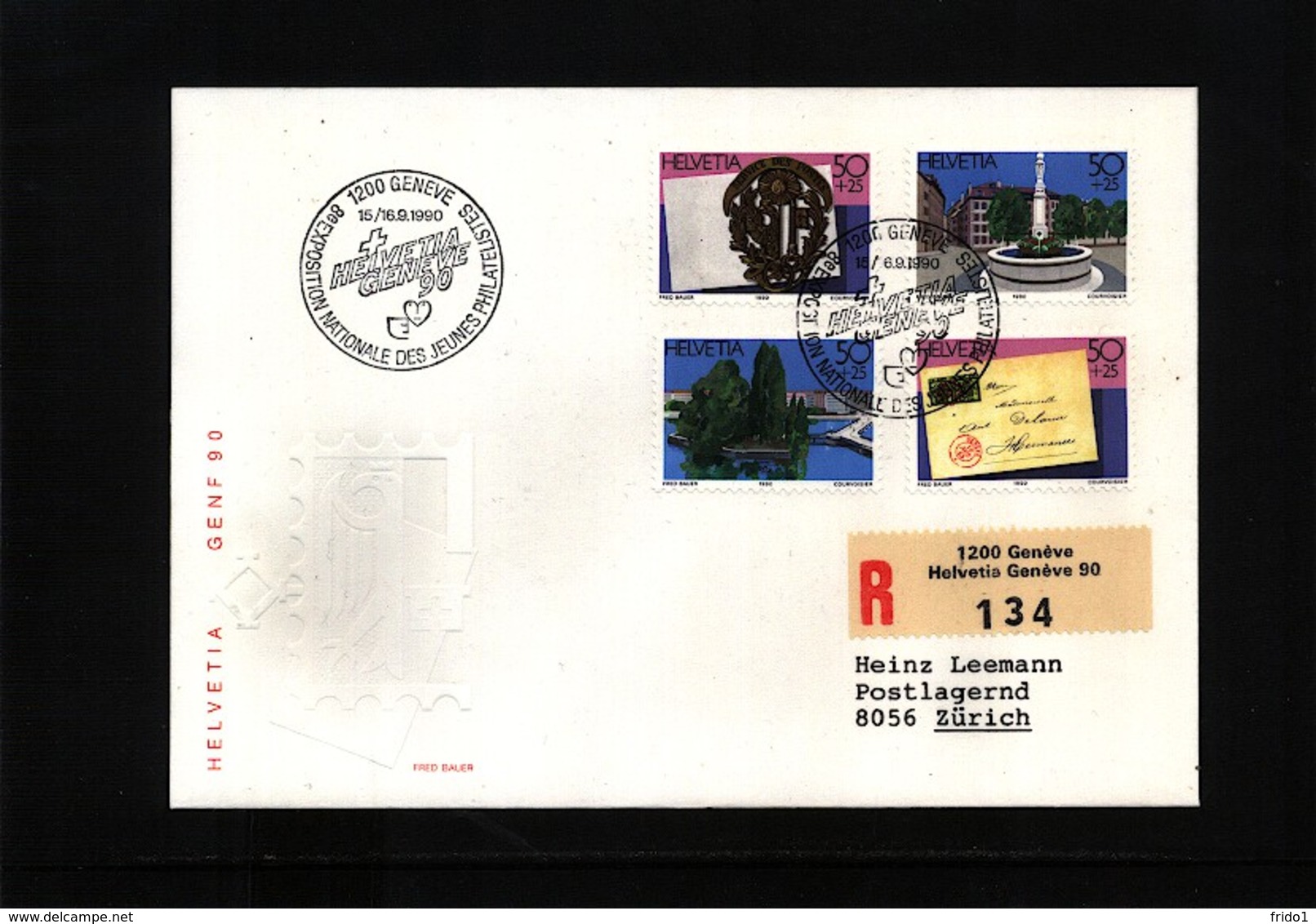 Switzerland / Schweiz 1990 Michel 1427-1430 FDC - Lettres & Documents