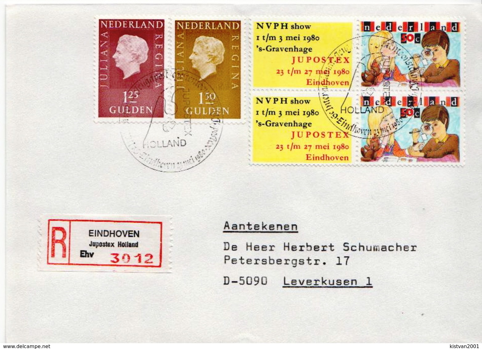 Postal History Cover: Netherlands R Cover Eindhoven And 7 More Items For Jeroe123 - Philatelic Exhibitions