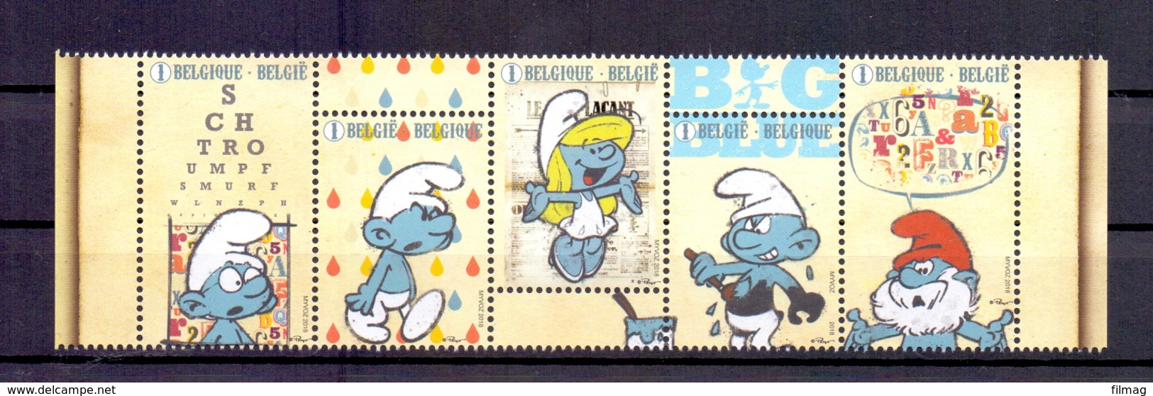 4749/53 SMURFEN POSTFRIS** 2018 - Neufs