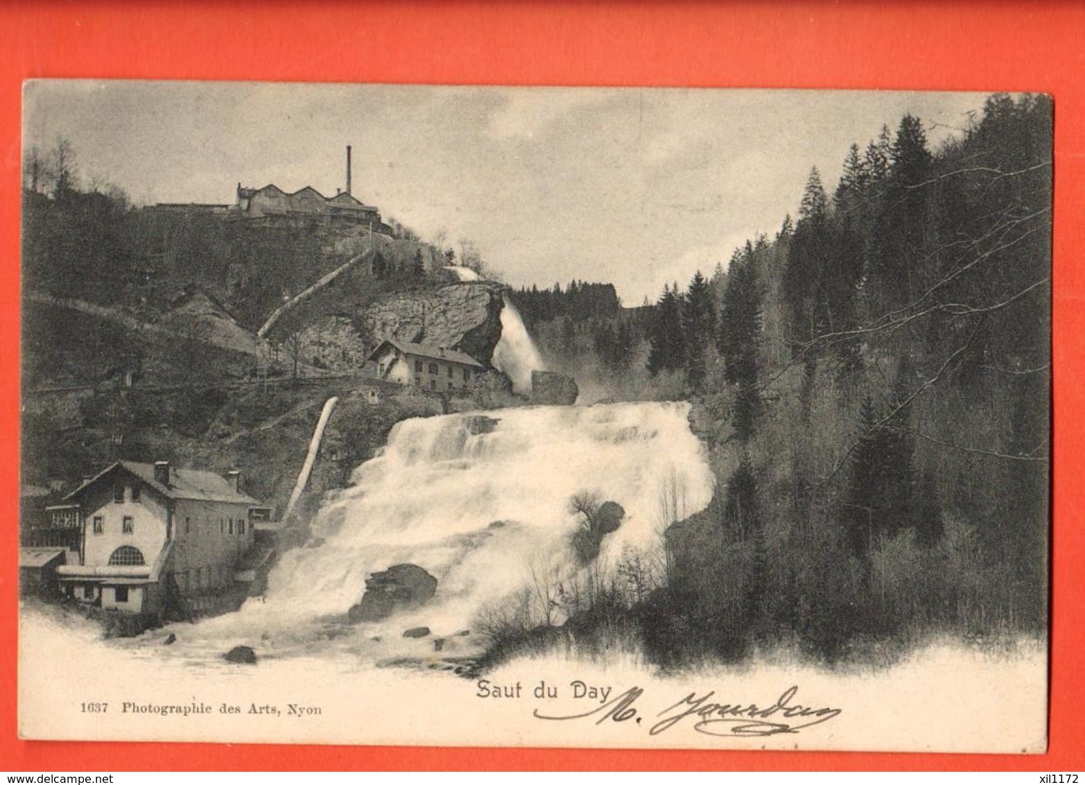 LOM-06 Saut Du Day, Près De Vallorbe. Circulé 1903  Précurseur - Vallorbe