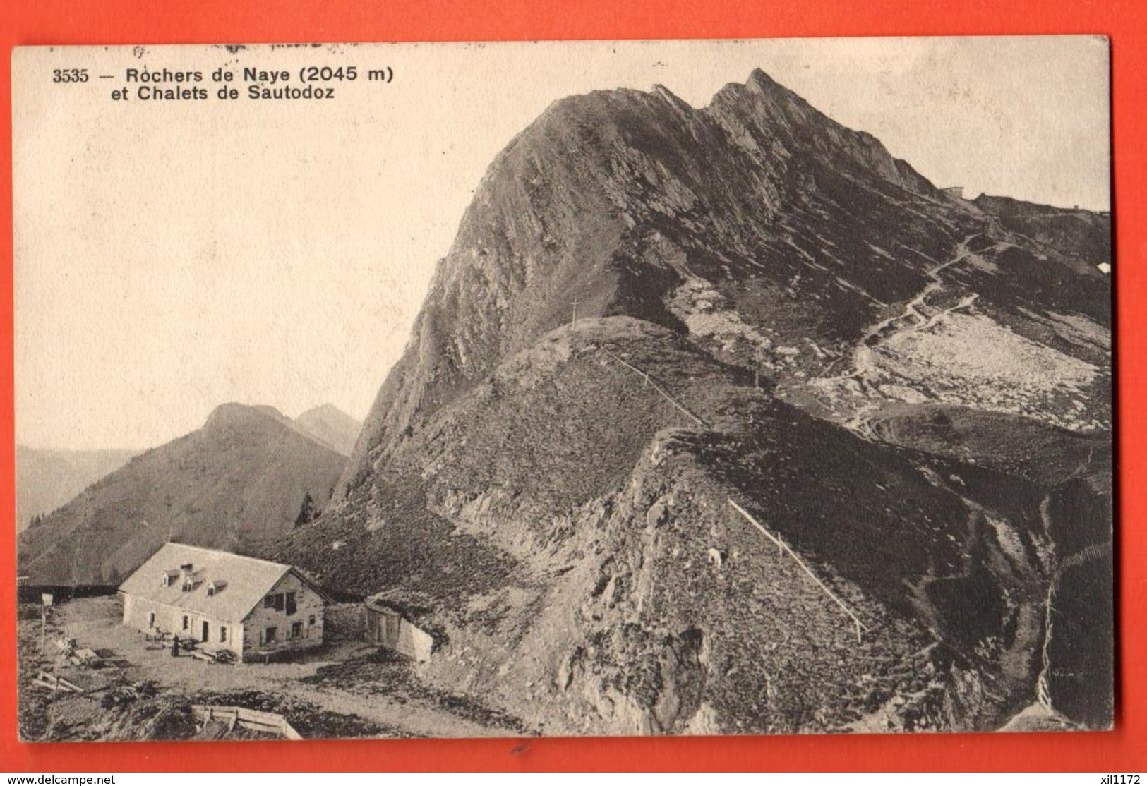 LOM-25 Rochers De Naye Et Chaletts De Sautodoz. Circulé 1912 - Roche