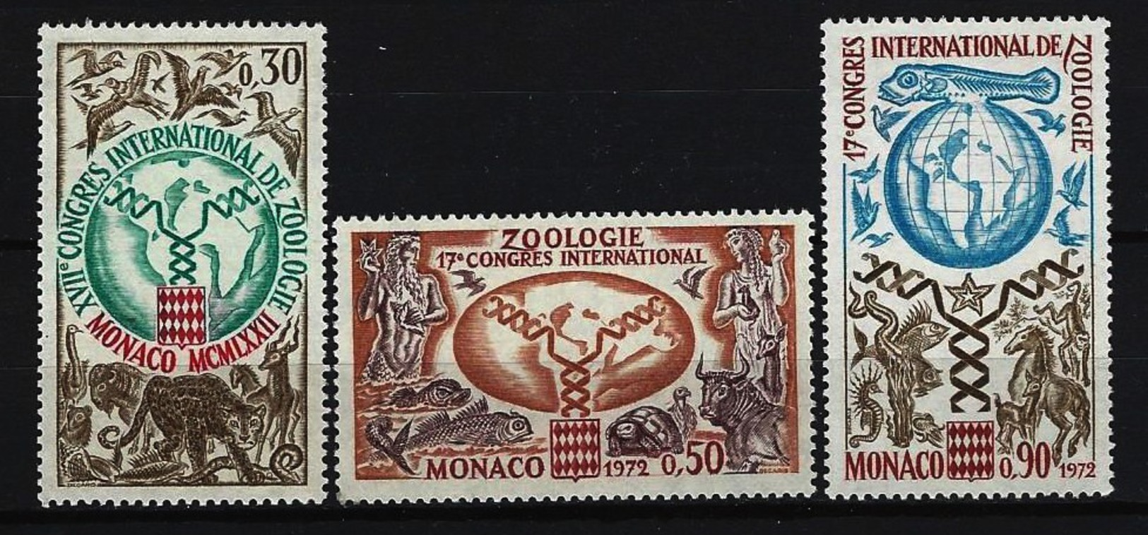 MONACO - Mi-Nr. 1051 - 1053 - 17. Internationaler Kongress Für Zoologie Postfrisch - Ungebraucht