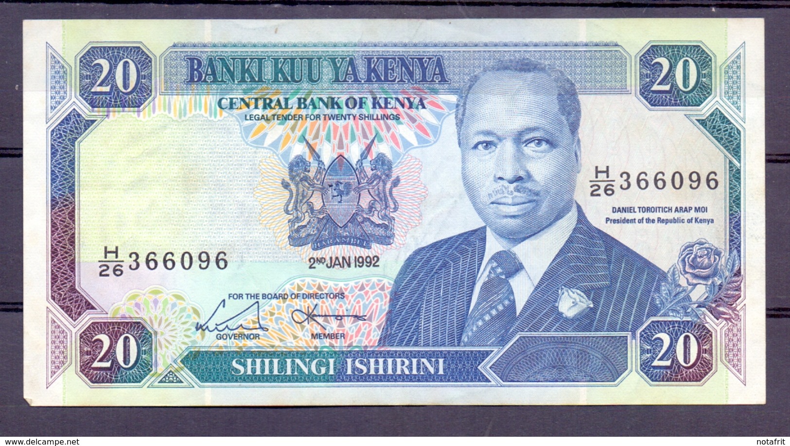 Kenia 20 Sh 1992 Xf - Other - Africa